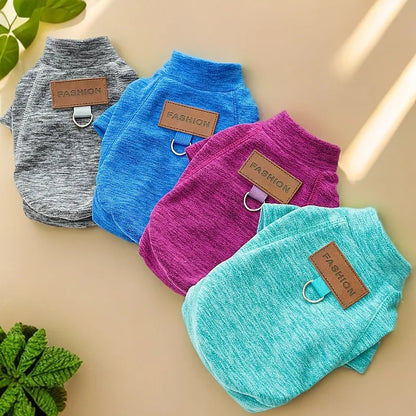 Warm Pet Winter Vest with D-Ring – Cozy Jacket for Dogs & Cats