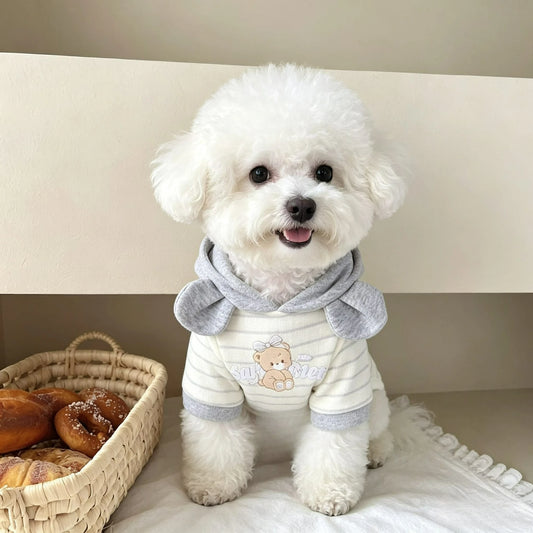 Cartoon Cotton Pet Hoodie – Cute Autumn & Winter Shirt for Dogs & Cats