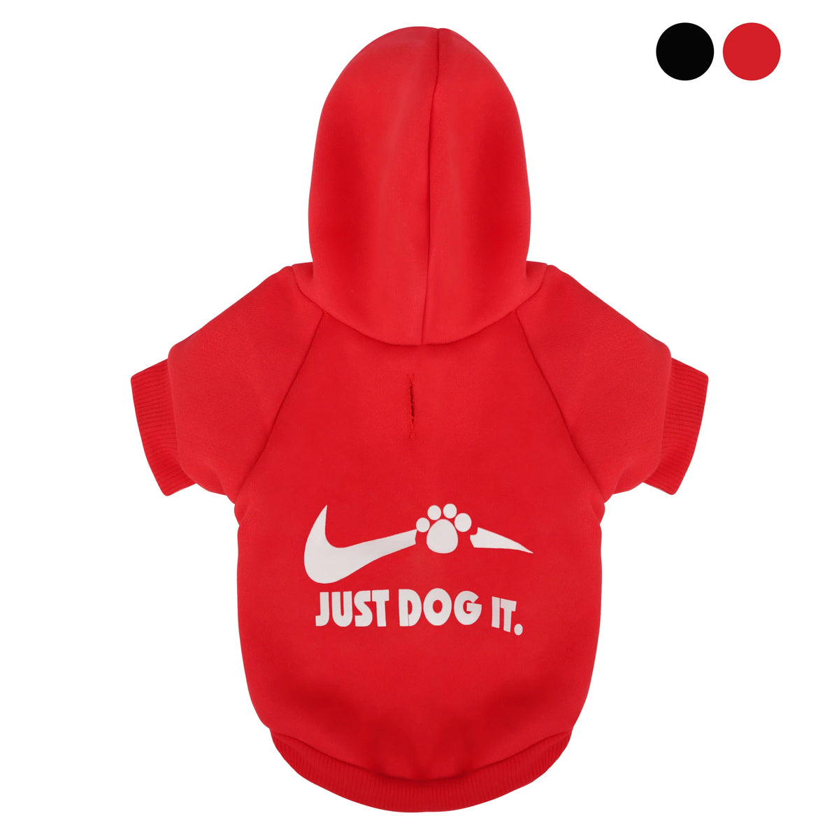 Cozy Printed Dog Hoodie with Leash Hole – Warm Cold-Weather Sweatshirt