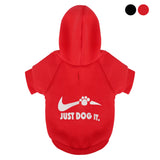 Cozy Printed Dog Hoodie with Leash Hole – Warm Cold-Weather Sweatshirt