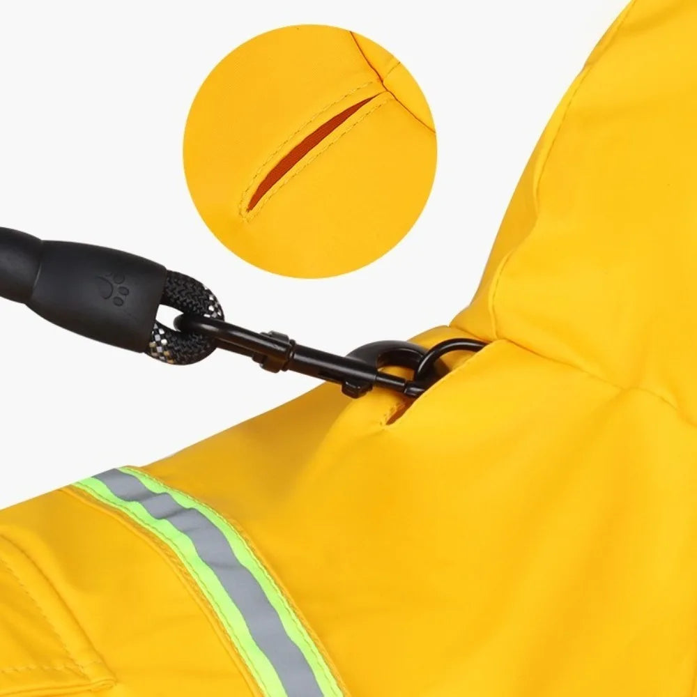 Waterproof Reflective Pet Rain Jacket – Adjustable High-Visibility Raincoat for Dogs & Cats