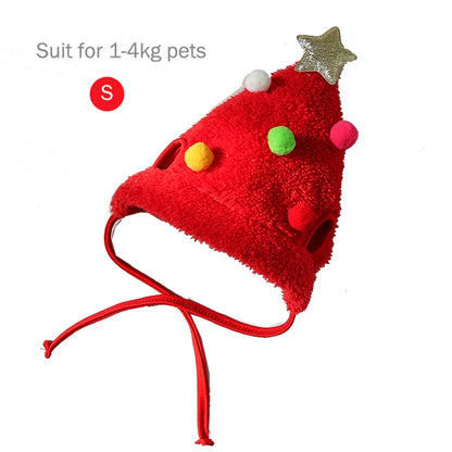 Funny Christmas Pet Hat & Bandana – Santa Cosplay Costume