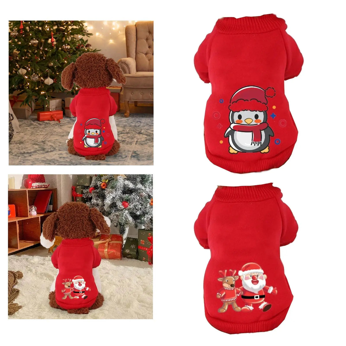 Christmas Pet Hoodie – Cozy Holiday Outfit for Dogs & Cats