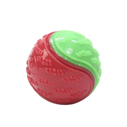 Interactive Squeaky Dog Ball – Dental Chew & Play Toy