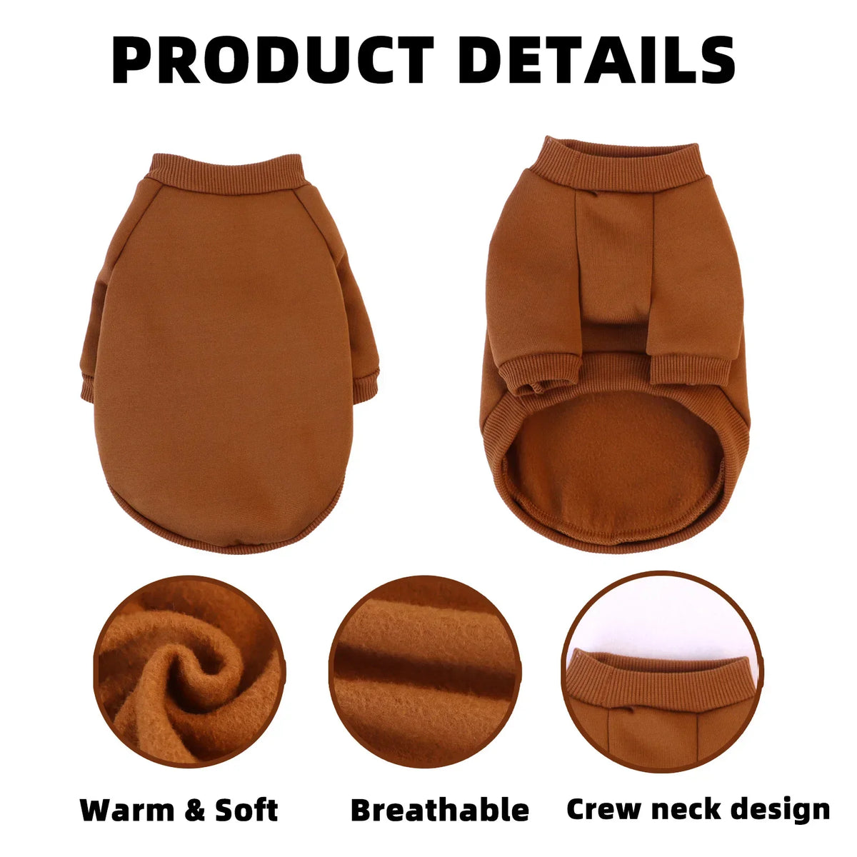 Christmas Cotton Pet Hoodie – Warm Winter Sweatshirt for Dogs & Cats