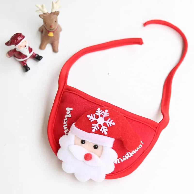 Funny Christmas Pet Hat & Bandana – Santa Cosplay Costume