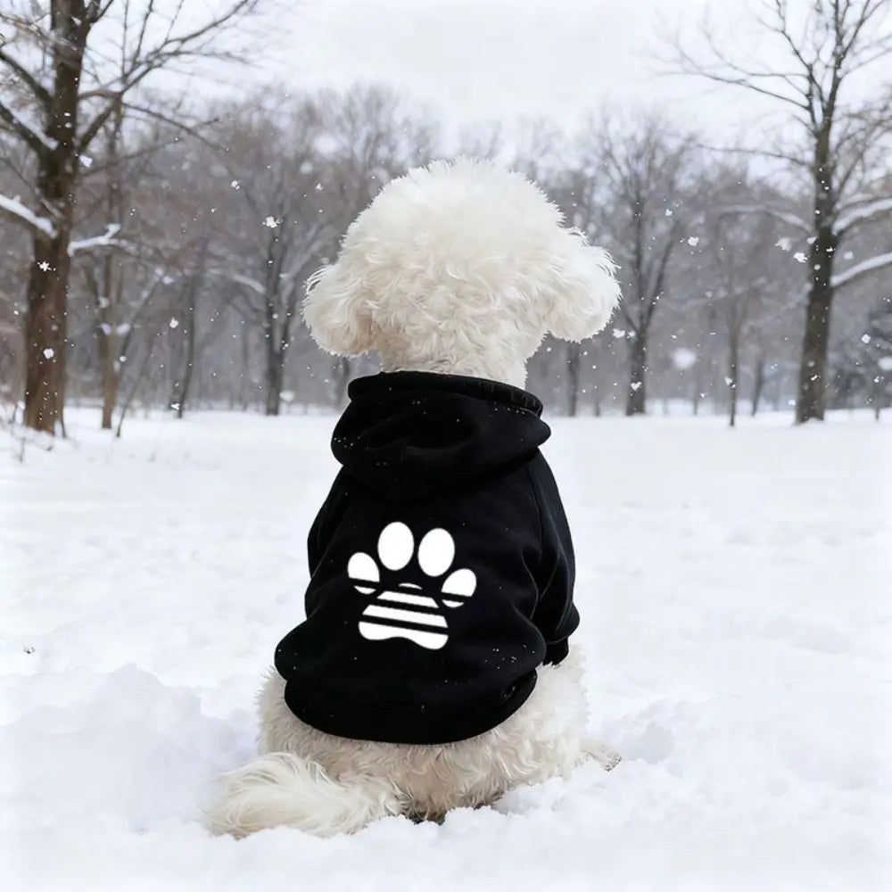 Windproof Pet Hoodie – Soft Breathable Sweatshirt for Small Dogs & Cats