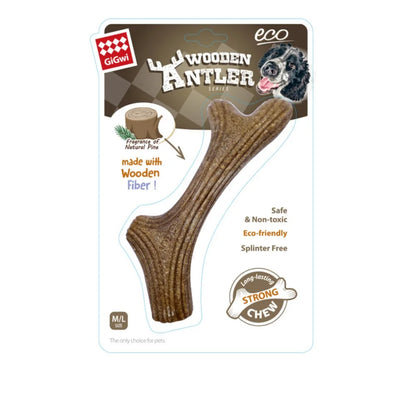 Natural Wooden Deer Antler Dog Chew Toy – Tough & Long-Lasting