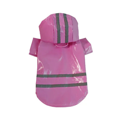 Waterproof Hooded Pet Raincoat – Reflective Outdoor Rain Jacket for Dogs & Cats