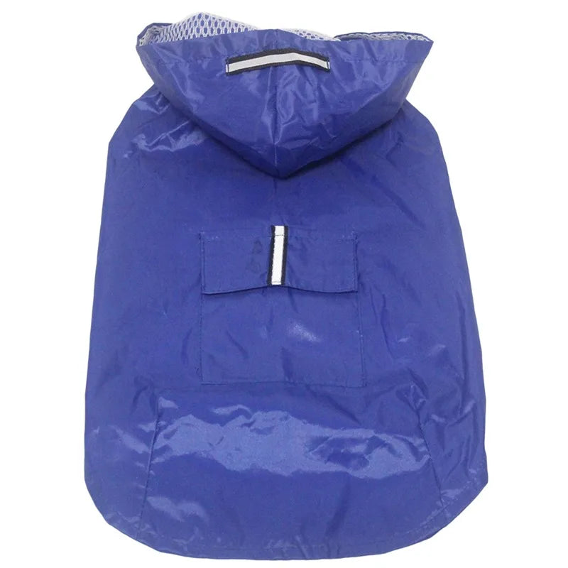 9-Size Reflective Dog Raincoat – Waterproof Hooded Jacket for Small to Large Dogs