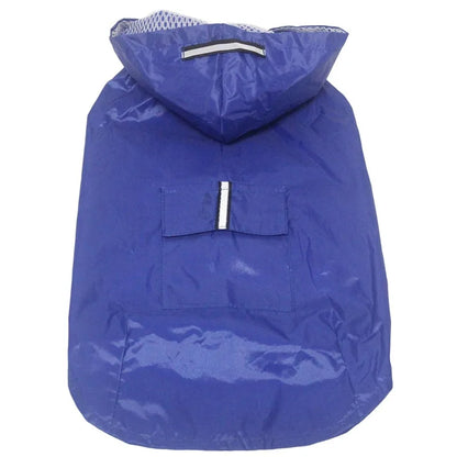 9-Size Reflective Dog Raincoat – Waterproof Hooded Jacket for Small to Large Dogs