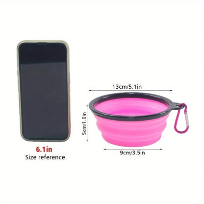 Portable Collapsible Dog Bowl – Travel Food & Water Bowl