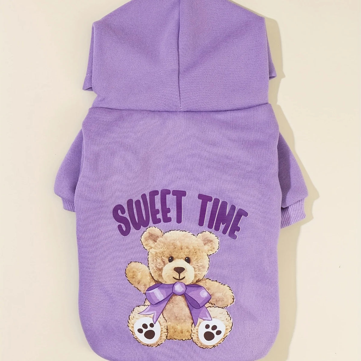 Velvet-Lined Pet Sweatshirt – Warm Printed Pullover for Dogs & Cats