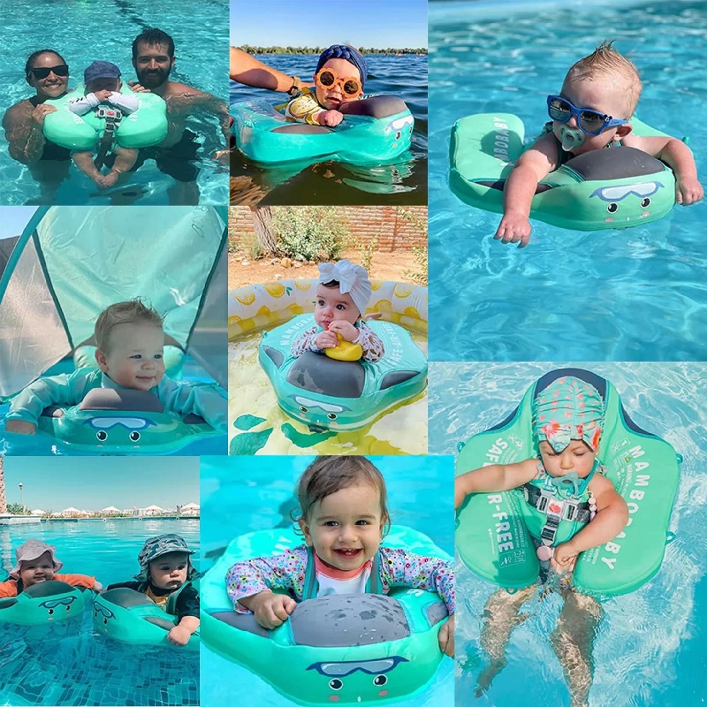Mambobaby Non-Inflatable Baby Swim Float