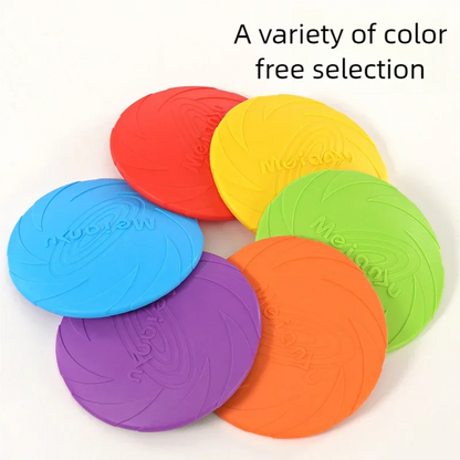 TPR Flying Disc Dog Toy – Bite-Resistant Interactive Fetch & Training Toy