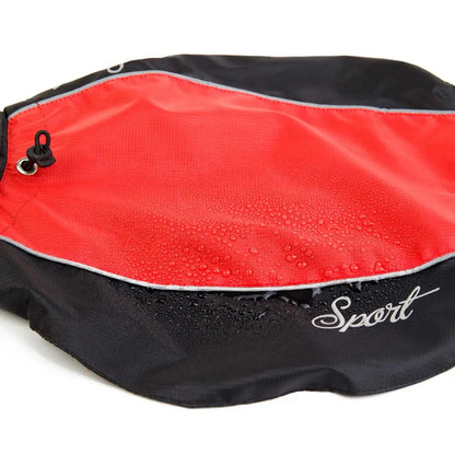 Reflective Waterproof Dog Windbreaker – Adjustable Rain Jacket for Small to Large Dogs