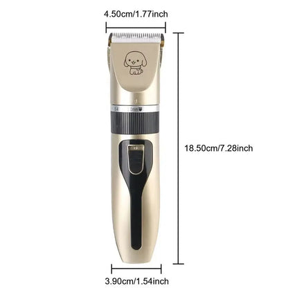 Professional USB Rechargeable Dog Hair Clippers – Silent 4-in-1 Pet Grooming Kit