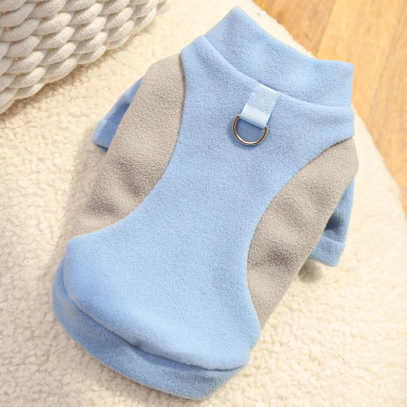 Warm Pet Winter Vest with D-Ring – Cozy Jacket for Dogs & Cats