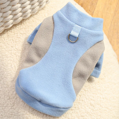 Warm Pet Winter Vest with D-Ring – Cozy Jacket for Dogs & Cats