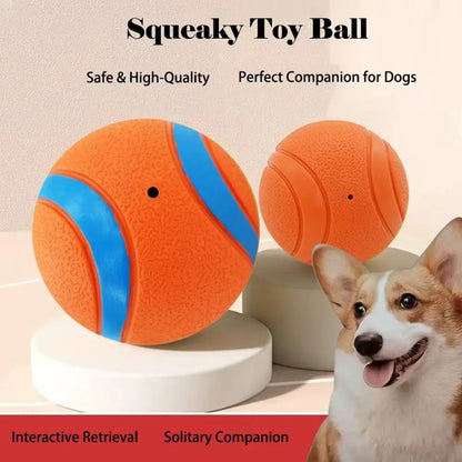 Interactive Squeaky Dog Ball – Dental Chew & Play Toy