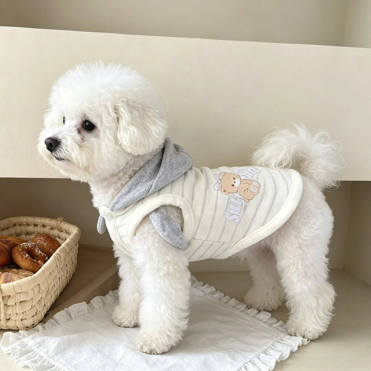 Cartoon Cotton Pet Hoodie – Cute Autumn & Winter Shirt for Dogs & Cats