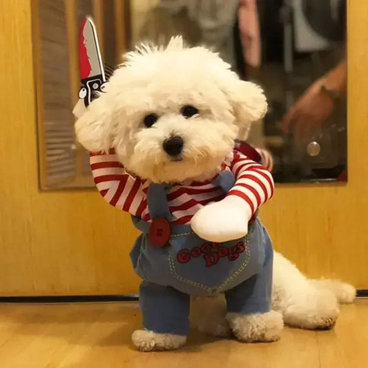 Funny Halloween Dog Costume – Adjustable Pet Cosplay Outfit