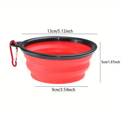 Portable Collapsible Dog Bowl – Travel Food & Water Bowl