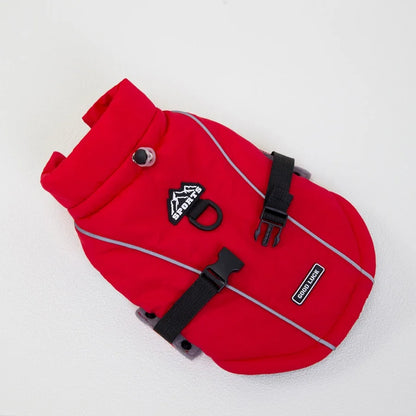 Waterproof Winter Pet Vest with D-Ring – Warm Jacket for Dogs & Cats