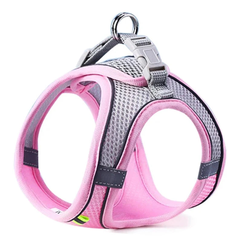 Reflective Pet Harness & Leash Set – Breathable Adjustable Vest