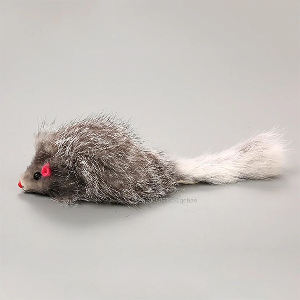 Realistic Mouse Cat Toy – Soft Plush Hunting & Chase Toy