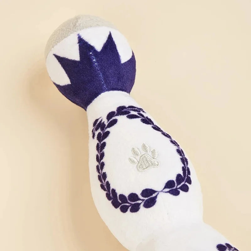 Funny Wine Bottle Plush Pet Toy – Interactive Squeaky Chew Toy