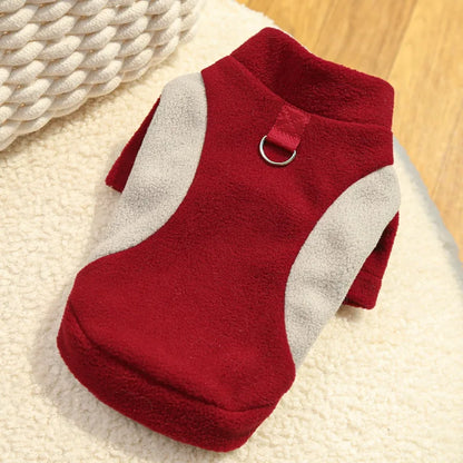 Warm Pet Winter Vest with D-Ring – Cozy Jacket for Dogs & Cats