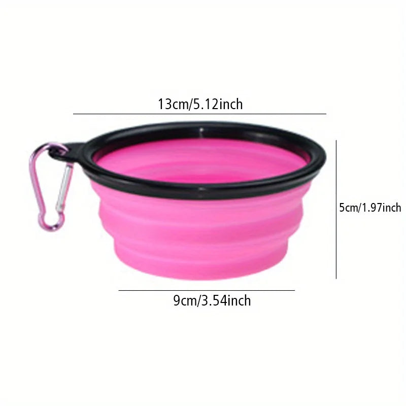 Portable Collapsible Dog Bowl – Travel Food & Water Bowl