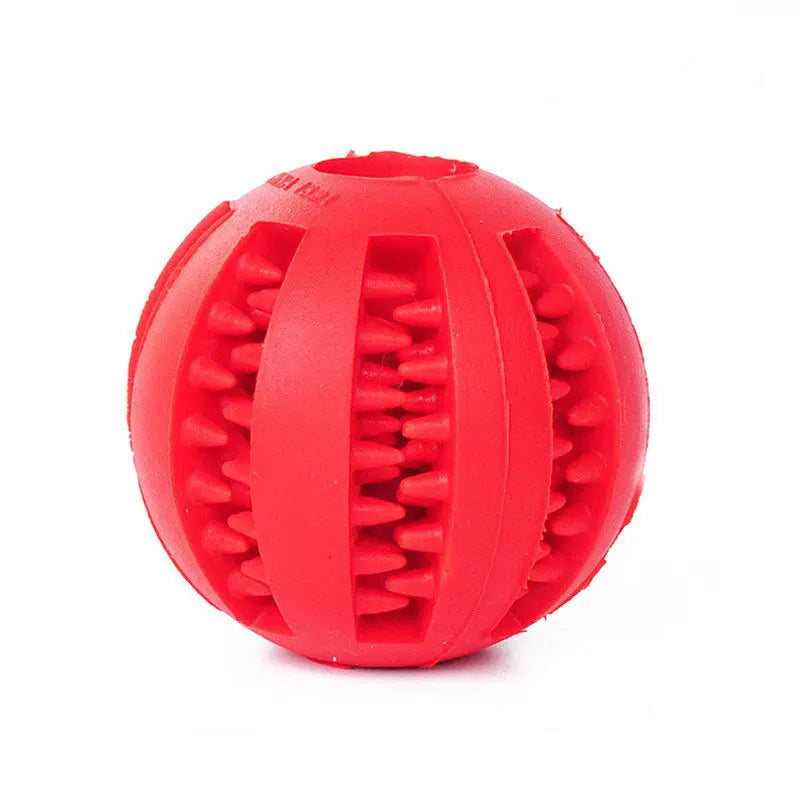 Interactive Treat-Dispensing Dog Ball – Chew & Dental Toy