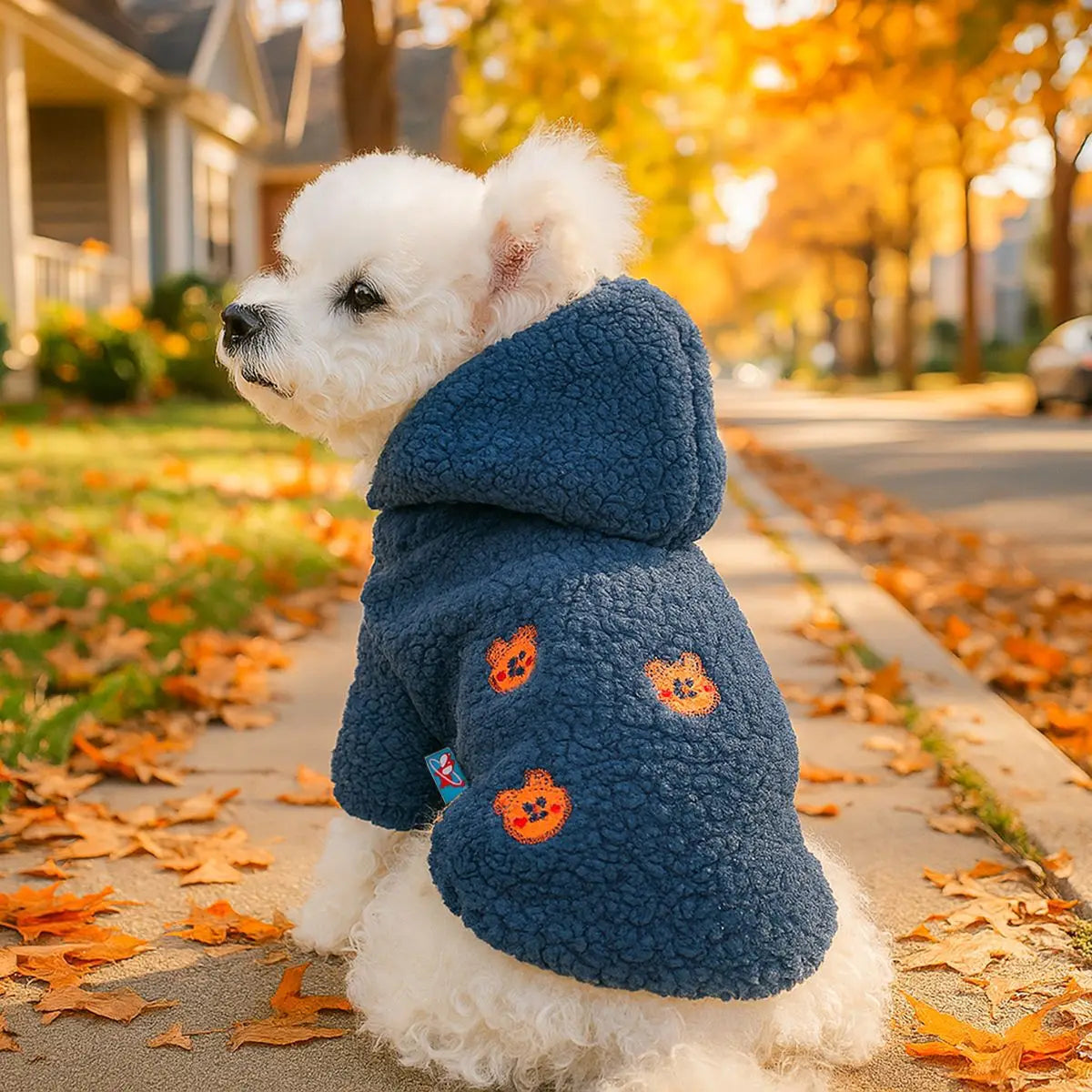 Lamb Wool Pet Sweater – Korean Style Warm Winter Pullover for Dogs & Cats
