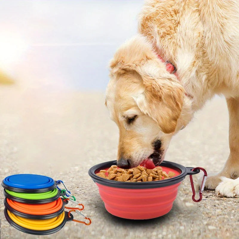 Portable Collapsible Dog Bowl – Travel Food & Water Bowl