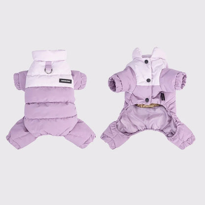 Graphene Insulated Pet Winter Jumpsuit – Waterproof Padded Four-Leg Coat for Dogs & Cats