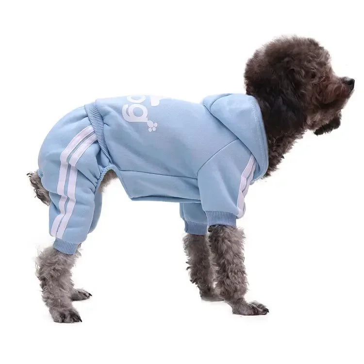 Cotton Pet Hooded Jumpsuit – Cozy Sweatshirt for Dogs & Cats
