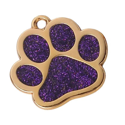 Bling Glitter Pet Collar Charm – Colorful Metal Pendant