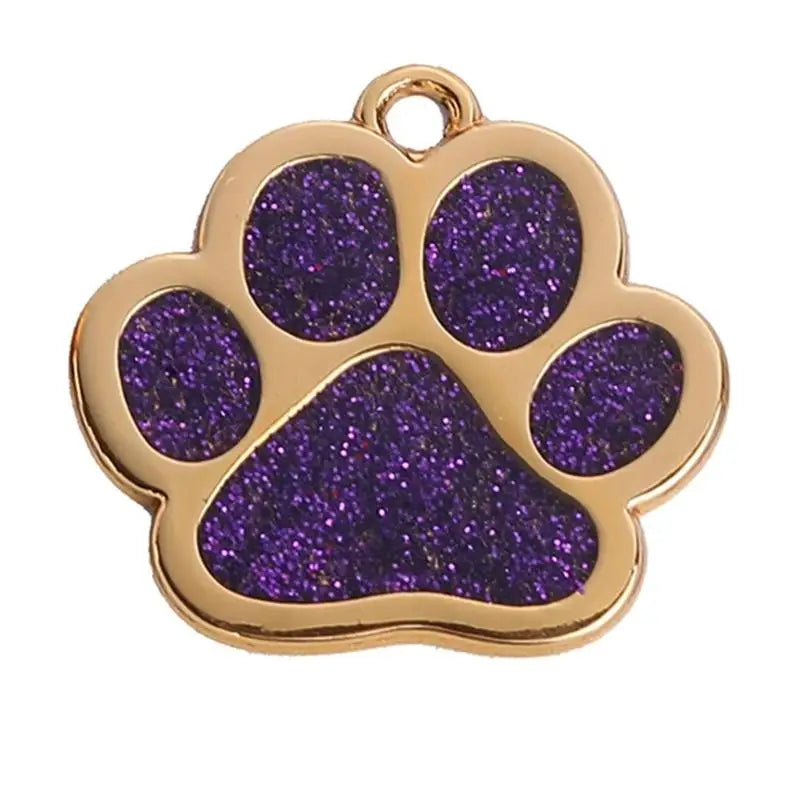 Bling Glitter Pet Collar Charm – Colorful Metal Pendant