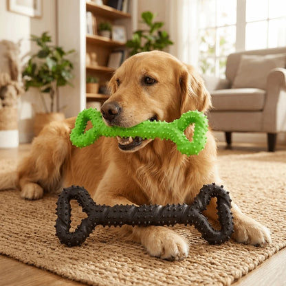 Spiky Double-Ended Dog Chew & Teeth Cleaning Toy