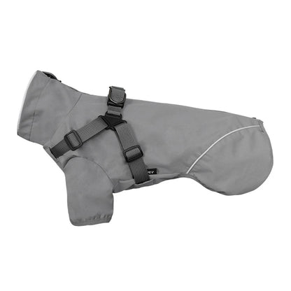 Waterproof Reflective Dog Raincoat with Harness – Outdoor Rain Jacket