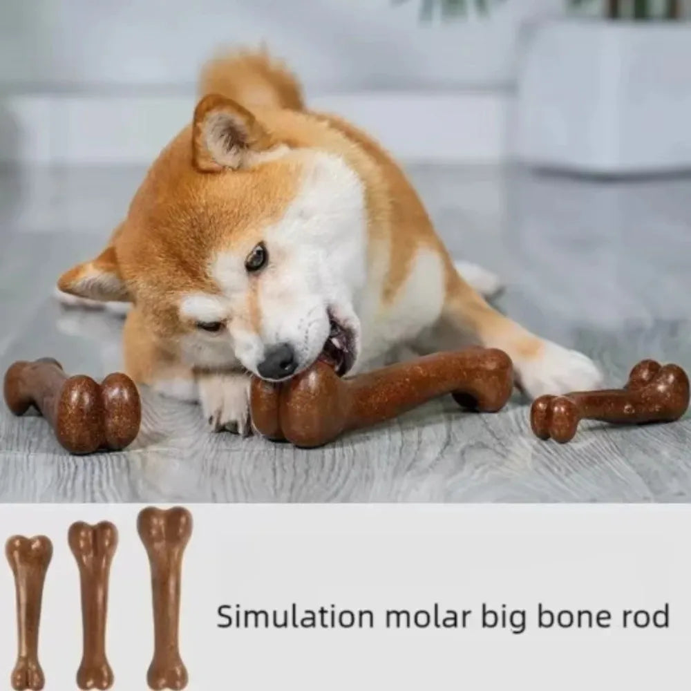 Natural Dog Bone Chew Toy – Tough Teething & Dental Toy