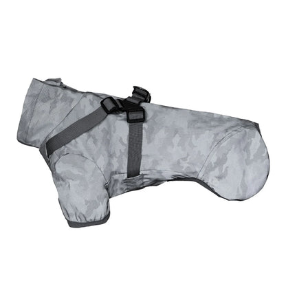 Waterproof Reflective Dog Raincoat with Harness – Outdoor Rain Jacket