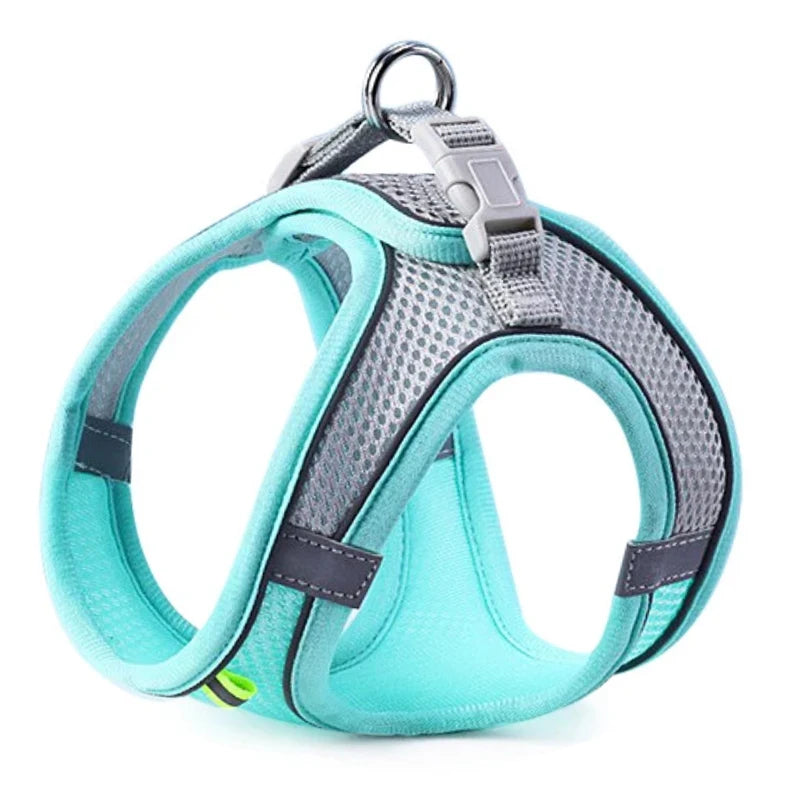 Reflective Pet Harness & Leash Set – Breathable Adjustable Vest
