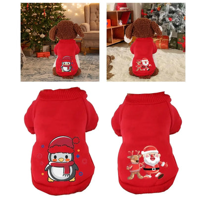 Christmas Pet Hoodie – Cozy Holiday Outfit for Dogs & Cats