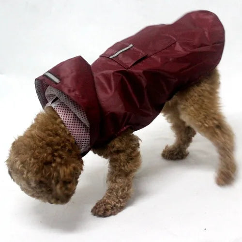 9-Size Reflective Dog Raincoat – Waterproof Hooded Jacket for Small to Large Dogs