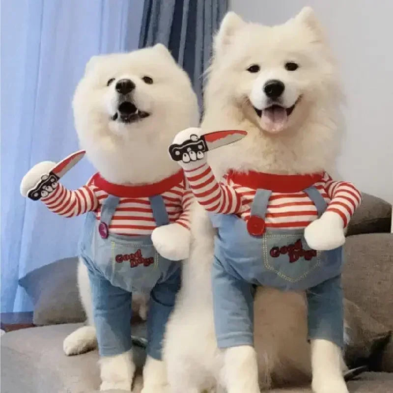 Funny Halloween Dog Costume – Adjustable Pet Cosplay Outfit