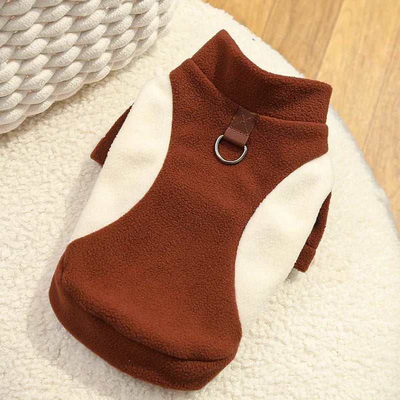 Warm Pet Winter Vest with D-Ring – Fashion Jacket for Dogs & Cats