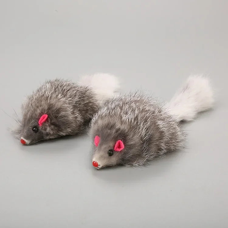 Realistic Mouse Cat Toy – Soft Plush Hunting & Chase Toy